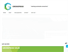 Tablet Screenshot of greenspread.nl